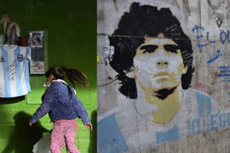 بيع قميص لمارادونا لمساعدة الفقراء - الرياضي