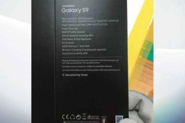صورة مسربة تكشف مواصفات "جالاكسي إس 9"